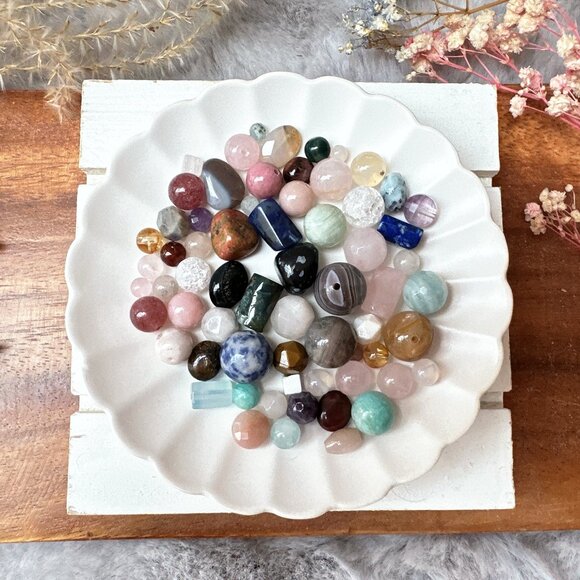 4~12mm Loose Assorted Semi-Precious Stone Beads | 1 Tablespoon Scoop - Picture 6 of 10